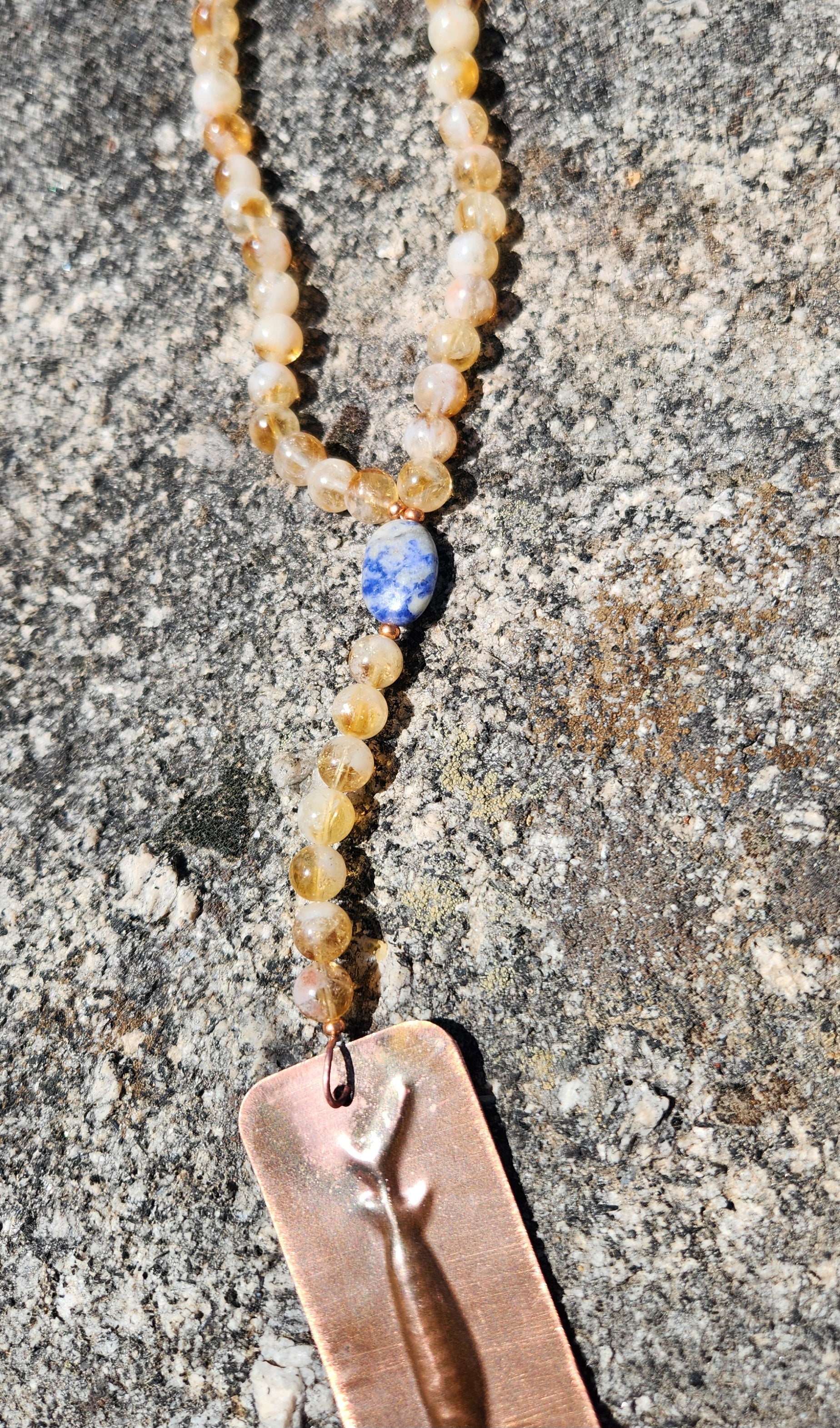 BLESSED Talisman of Citrine and Lapis Lazuli