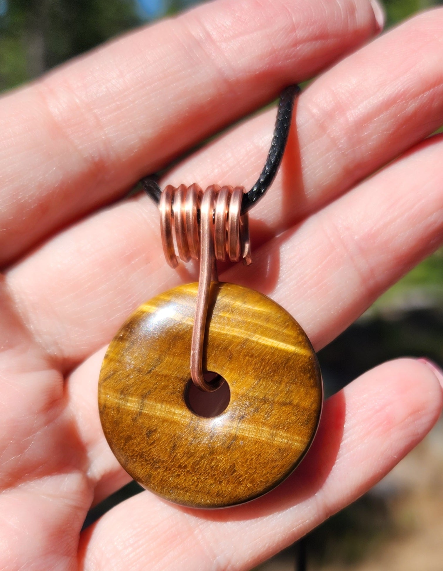 BLESSED Talisman of Tigers eye and Copper